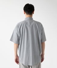 MKBHC84090 MK MICHEL KLEIN HOMME(MKミッシェルクランオム) 【リラックスシルエット】ストライプ半袖 ブラック