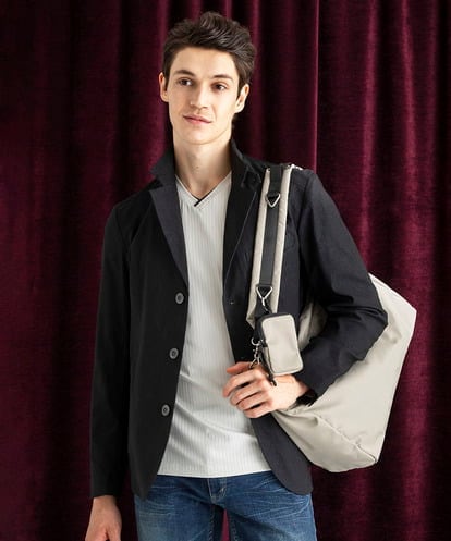 MKDJA70230 MK MICHEL KLEIN HOMME 【ストレッチ/撥水機能】COMFUN CLOTH (コンファンクロス)／コンバーチブルジャケット