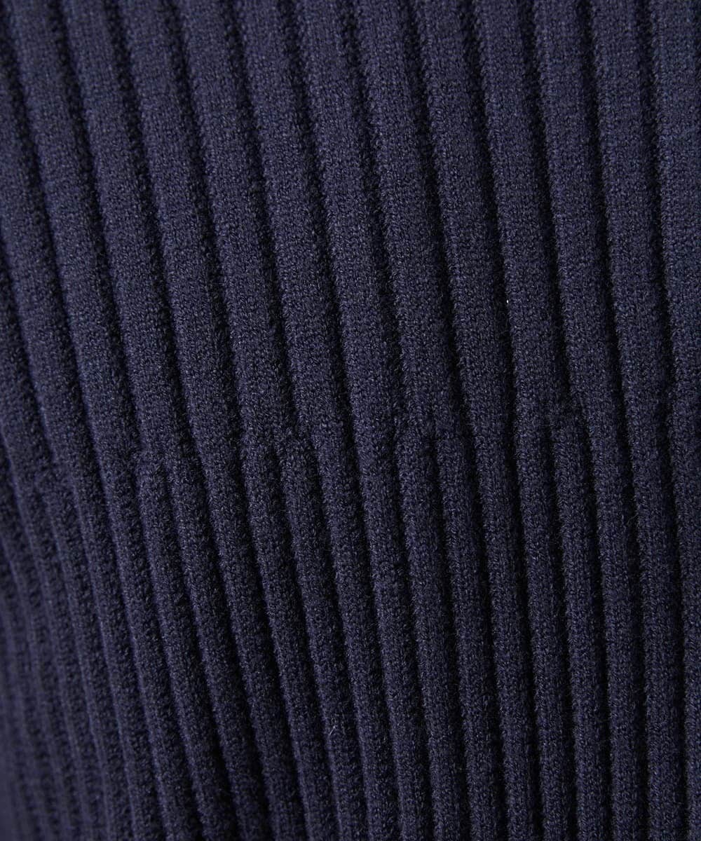 MKFAC51140 MK MICHEL KLEIN HOMME(MKミッシェルクランオム) 【洗濯機で洗える】ニットジップカーディガン/2トーンハリヌキドライバーズニット ベージュ