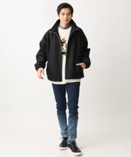 MKFAC86090 MK MICHEL KLEIN HOMME(MKミッシェルクランオム) 【残りわずか/ユニセックスで着られる】ニット/アニマルジャガード グリーン
