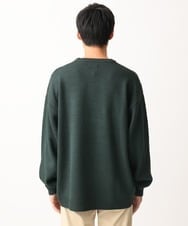 MKFAC86090 MK MICHEL KLEIN HOMME(MKミッシェルクランオム) 【残りわずか/ユニセックスで着られる】ニット/アニマルジャガード グリーン