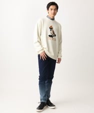 MKFAC86090 MK MICHEL KLEIN HOMME(MKミッシェルクランオム) 【残りわずか/ユニセックスで着られる】ニット/アニマルジャガード グリーン