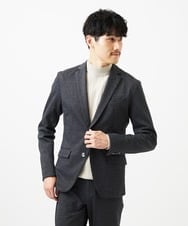 MKFAD61099 MK MICHEL KLEIN HOMME(MKミッシェルクランオム) 【洗濯機で洗える】モックネックニット / ランダムタックストライプ アイボリー