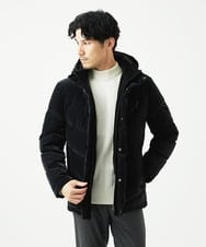 MKFAD61099 MK MICHEL KLEIN HOMME(MKミッシェルクランオム) 【洗濯機で洗える】モックネックニット / ランダムタックストライプ ホワイト