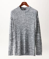 MKFDC21099 MK MICHEL KLEIN HOMME(MKミッシェルクランオム) 【ふわふわ感触／ギフト／洗える】クルーネックニット / フェザーモールヤーン グレー