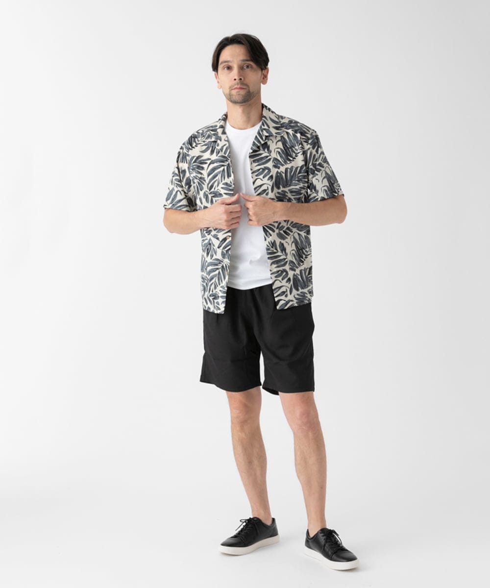 MKLHC83080 MK MICHEL KLEIN HOMME(MKミッシェルクランオム) 【膝上丈/洗える/ウエストゴム】ショーツ ブラック
