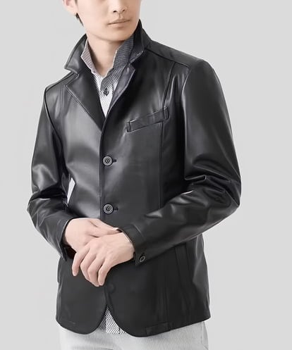 MKWAA02630 MK MICHEL KLEIN HOMME 【残りわずか】ラムレザーコンバーチブルジャケット