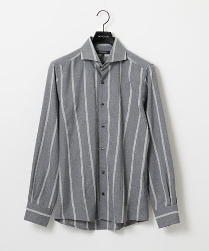 MNBAF51250 MICHEL KLEIN HOMME ストライプ柄長袖シャツ