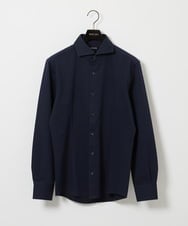 MNBAI02210 MICHEL KLEIN HOMME(ミッシェルクラン オム) 《日本製》ブロックイージーケア長袖シャツ ネイビー