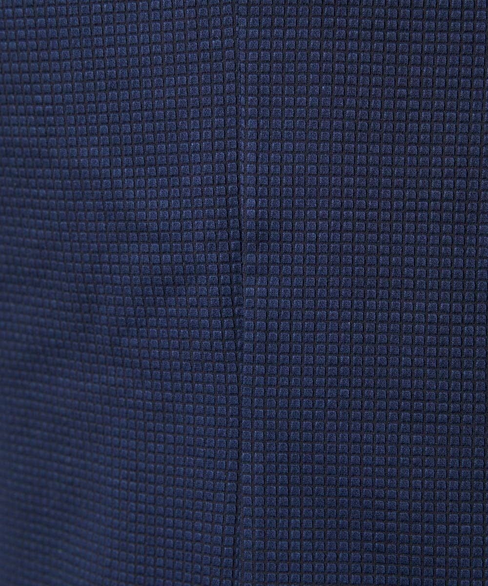 MNBAI02210 MICHEL KLEIN HOMME(ミッシェルクラン オム) 《日本製》ブロックイージーケア長袖シャツ ネイビー