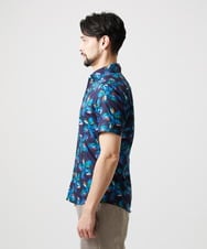 MNBGD58270 MICHEL KLEIN HOMME(ミッシェルクラン オム) 《日本製》総柄半袖シャツ ネイビー