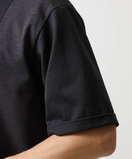 MNBJD63250 MICHEL KLEIN HOMME(ミッシェルクラン オム) 【セットアップ】異素材コンビ半袖シャツ ダークグレー