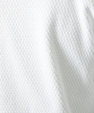 MNCAI50270 MICHEL KLEIN HOMME(ミッシェルクラン オム) ウェーブ柄スタンドカラーボタンカーディガン ホワイト