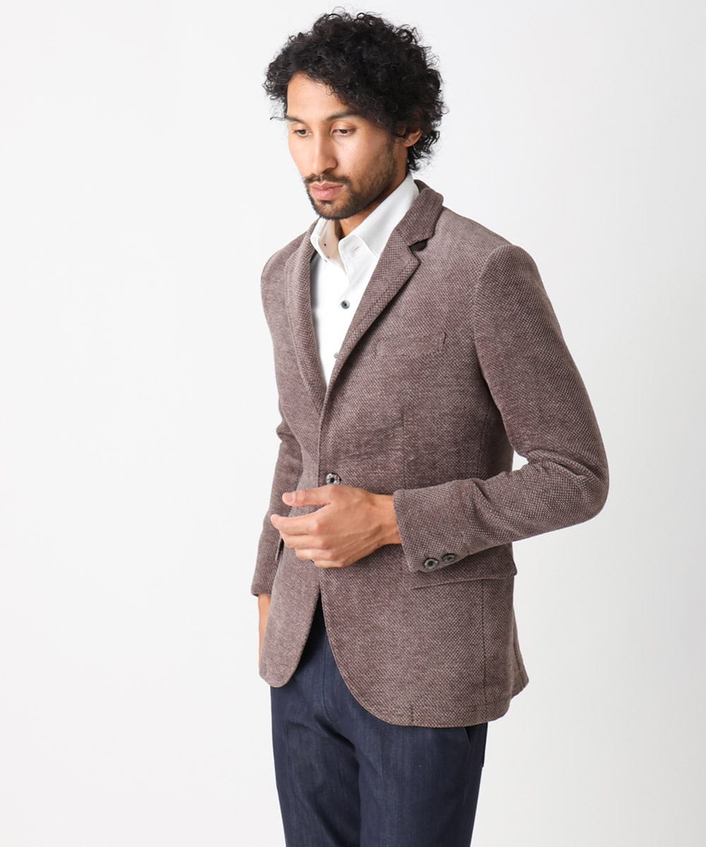 MNDAC54540 MICHEL KLEIN HOMME(ミッシェルクラン オム) スエード調コンバーチブルジャケット ベージュ
