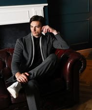 MNDCI05470 MICHEL KLEIN HOMME(ミッシェルクラン オム) 【セットアップ】4WAYジャージテーラードジャケット グレー