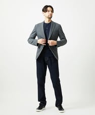 MNDCI05470 MICHEL KLEIN HOMME(ミッシェルクラン オム) 【セットアップ】4WAYジャージテーラードジャケット グレー
