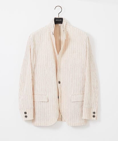MNDGC60450 MICHEL KLEIN HOMME ストライプ柄コンバーチブルジャケット