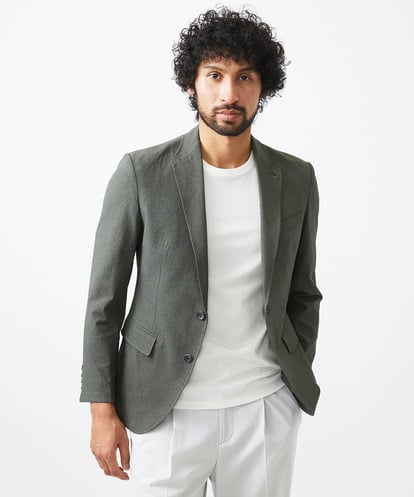 MNDGC64430 MICHEL KLEIN HOMME 【セットアップ】メッシュテーラードジャケット