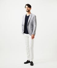 MNDGD03430 MICHEL KLEIN HOMME(ミッシェルクラン オム) 【セットアップ】コットンライクストレッチテーラードジャケット グレー