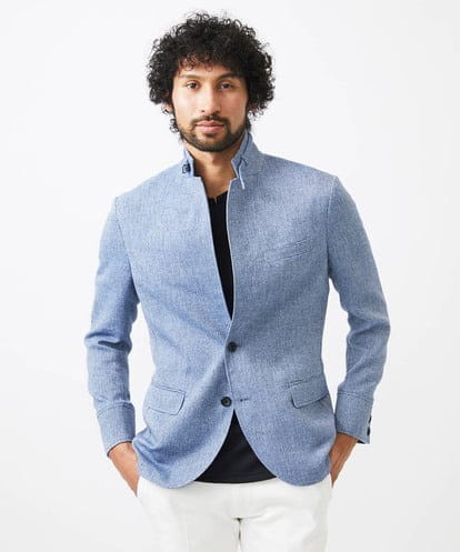 MNDJC62470 MICHEL KLEIN HOMME カラミメッシュコンバーチブルジャケット