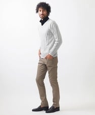 MNFAC01170 MICHEL KLEIN HOMME(ミッシェルクラン オム) グラデーションVネックニット ライトグレー