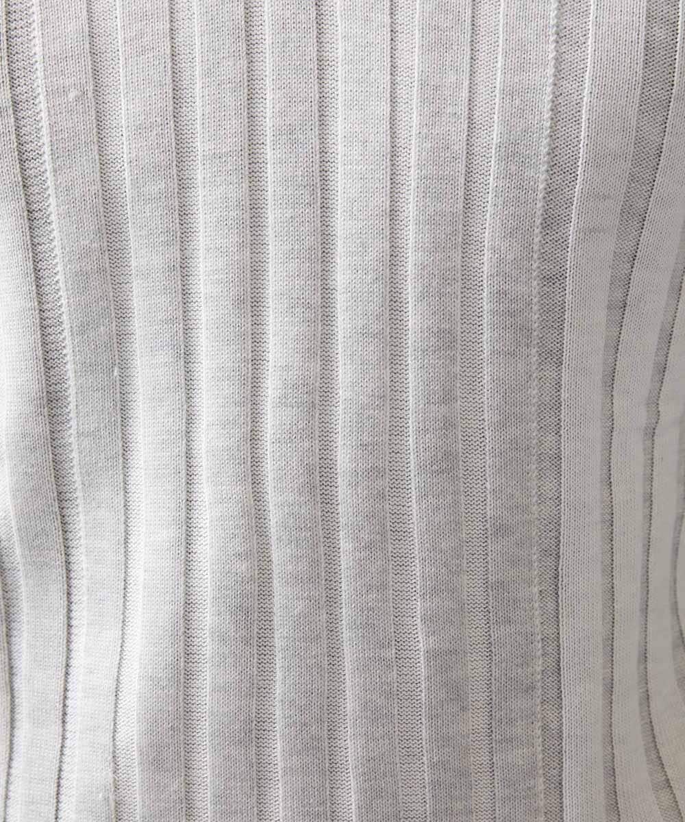 MNFAC02180 MICHEL KLEIN HOMME(ミッシェルクラン オム) グラデーションモックネックニット ライトグレー