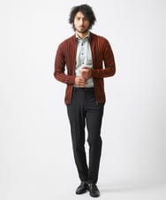 MNFAC03200 MICHEL KLEIN HOMME(ミッシェルクラン オム) グラデーションジップアップニット オレンジ