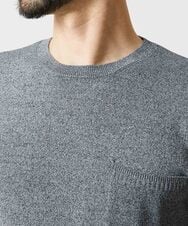 MNFAI54210 MICHEL KLEIN HOMME(ミッシェルクラン オム) 胸ポケット付きクルーネックニット グレー