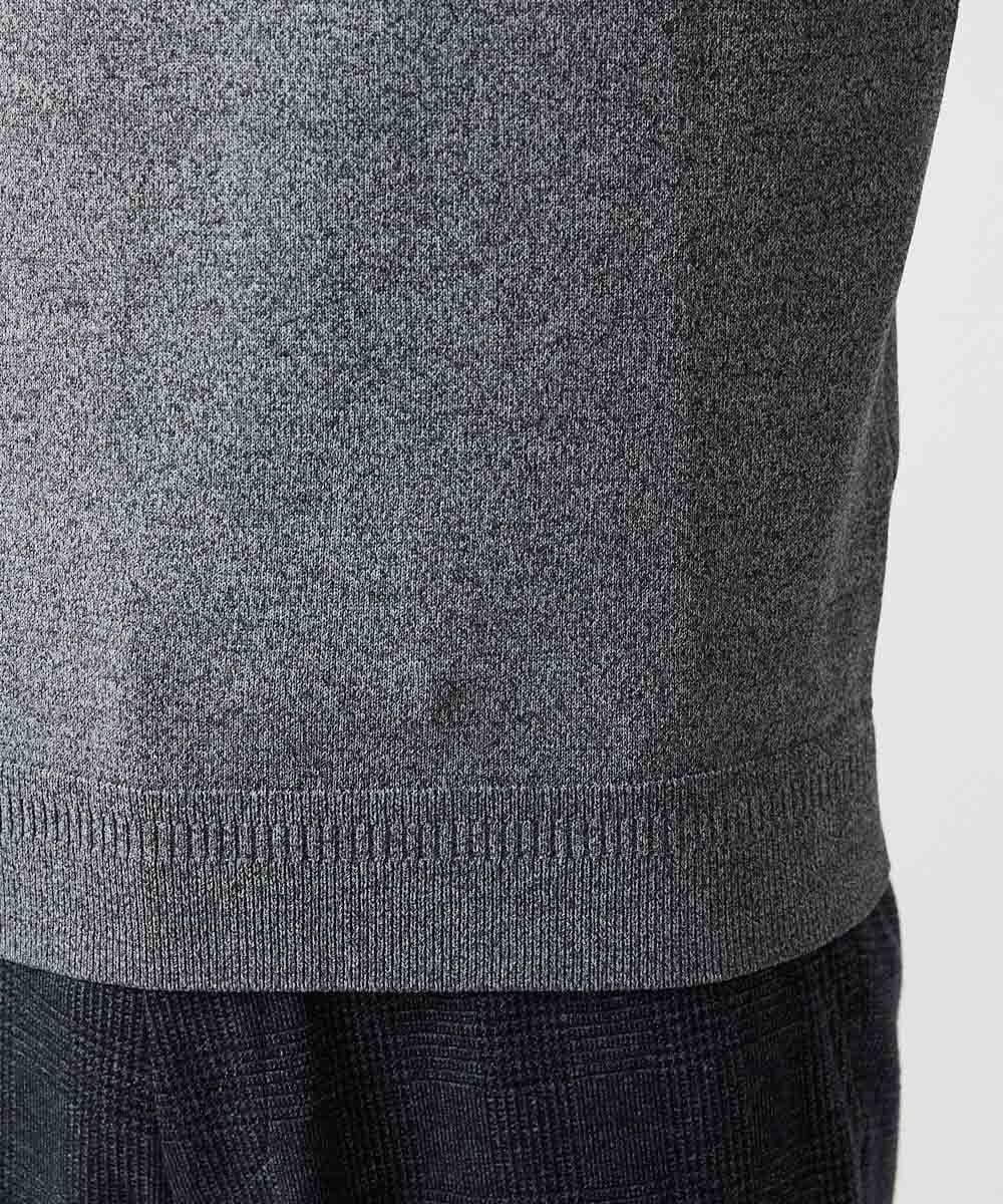 MNFAI54210 MICHEL KLEIN HOMME(ミッシェルクラン オム) 胸ポケット付きクルーネックニット グレー