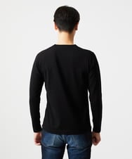MNFCF59210 MICHEL KLEIN HOMME(ミッシェルクラン オム) モワール　クルーネックニット ブラック
