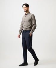 MNHGF52230 MICHEL KLEIN HOMME(ミッシェルクラン オム) ストライプ2WAY9分丈スラックスパンツ ネイビー