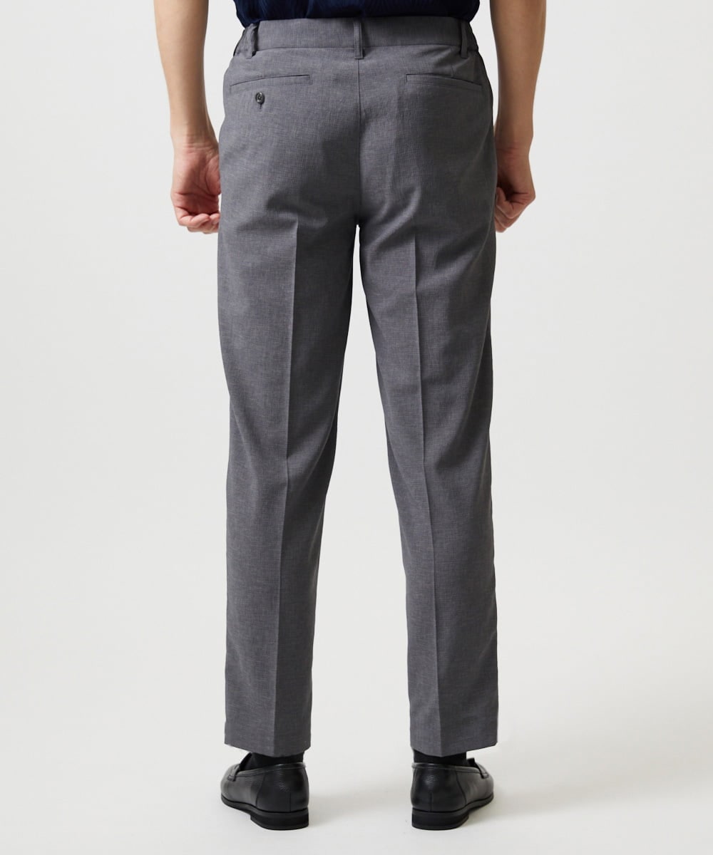MNHGF54230 MICHEL KLEIN HOMME(ミッシェルクラン オム) 9分丈セミイージースラックスパンツ ダークグレー