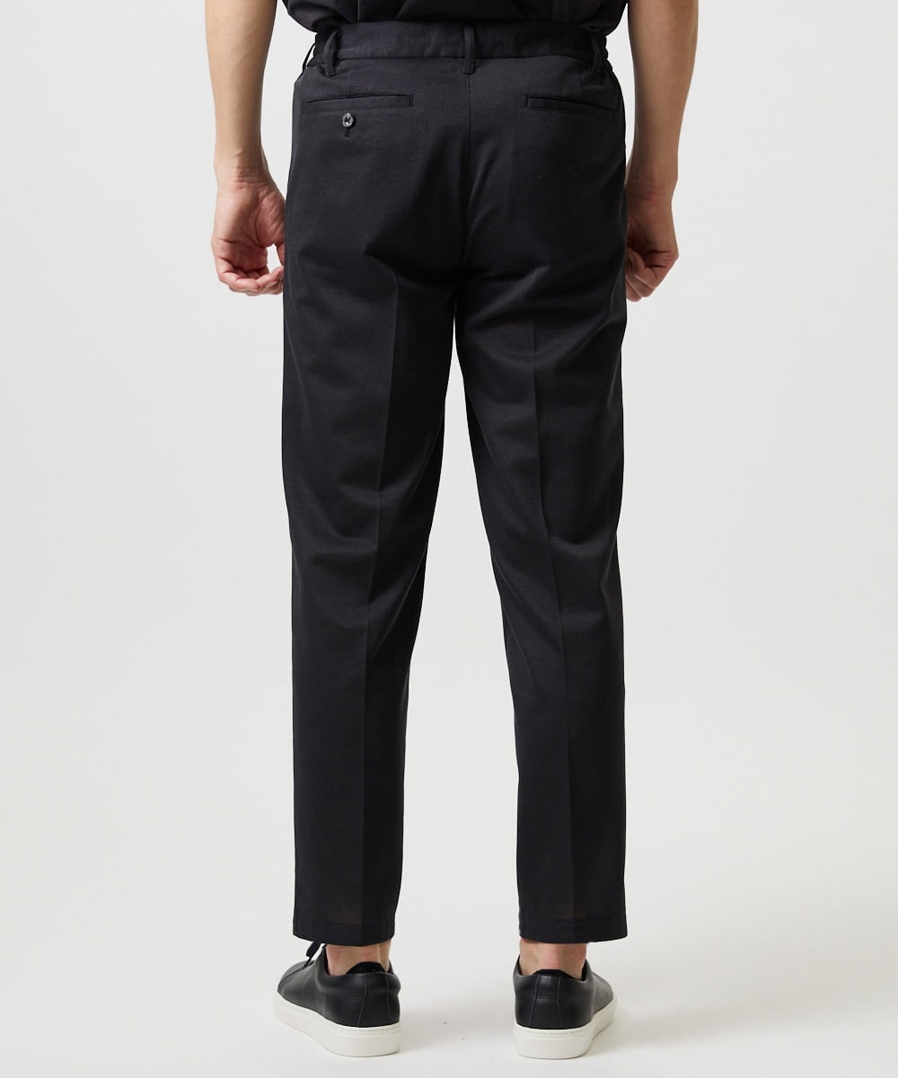 MNHJD63250 MICHEL KLEIN HOMME(ミッシェルクラン オム) 【セットアップ】9分丈ジャージースラックスパンツ ダークグレー