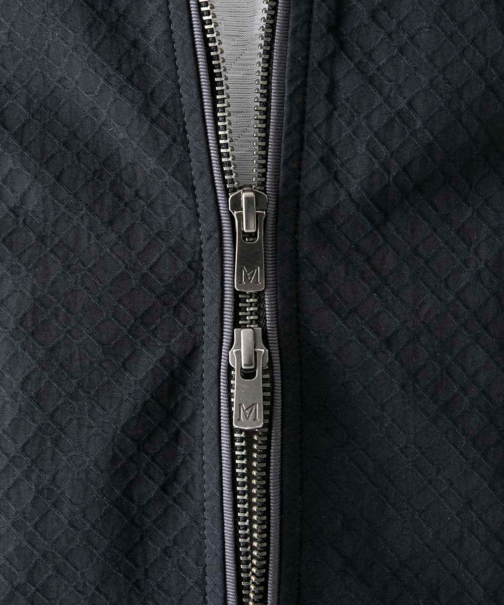 MNJGD55430 MICHEL KLEIN HOMME(ミッシェルクラン オム) フード付きスタンドカラーブルゾン ブラック