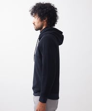 MNKAC57250 MICHEL KLEIN HOMME(ミッシェルクラン オム) 《日本製》モールZIPプルオーバーパーカー ブラック