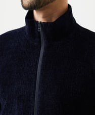 MNKCD70290 MICHEL KLEIN HOMME(ミッシェルクラン オム) スタンドカラーモールニットカーディガン ネイビー
