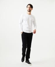 MNKDF51150 MICHEL KLEIN HOMME(ミッシェルクラン オム) クルーネック長袖カットソー ホワイト