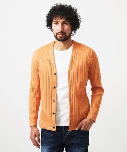MNKGC32270 MICHEL KLEIN HOMME プリーツYカーディガン