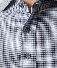 MNKJF70180 MICHEL KLEIN HOMME(ミッシェルクラン オム) 《日本製》チドリ柄半袖ポロシャツ ダークグレー