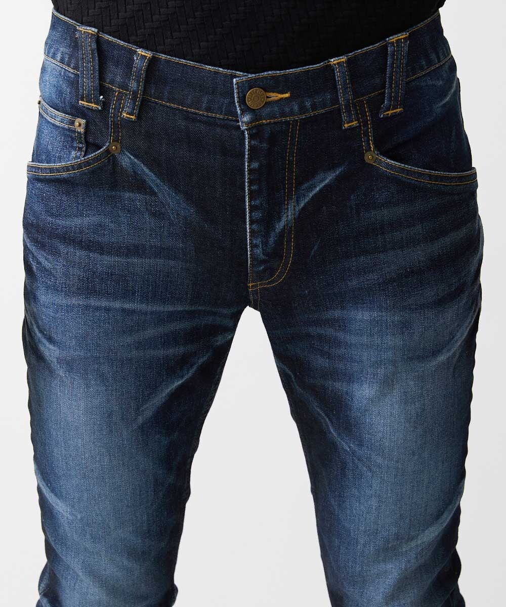 MNLAI26330 MICHEL KLEIN HOMME(ミッシェルクラン オム) 《日本製》ブルーオーシャンデニムパンツ ネイビー