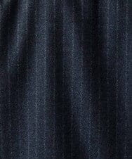 MNLAI53270 MICHEL KLEIN HOMME(ミッシェルクラン オム) 【セットアップ】ストライプ柄ウールコットンスラックスパンツ ネイビー