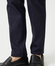 MNLAI55210 MICHEL KLEIN HOMME(ミッシェルクラン オム) 【撥水】プレビアシャンブレースラックスパンツ ネイビー