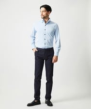 MNLAI55210 MICHEL KLEIN HOMME(ミッシェルクラン オム) 【撥水】プレビアシャンブレースラックスパンツ ネイビー