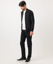 MNLCD51250 MICHEL KLEIN HOMME(ミッシェルクラン オム) 【セットアップ】ビックへリンボンスラックスパンツ ブラック