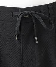 MNLCD51250 MICHEL KLEIN HOMME(ミッシェルクラン オム) 【セットアップ】ビックへリンボンスラックスパンツ ブラック