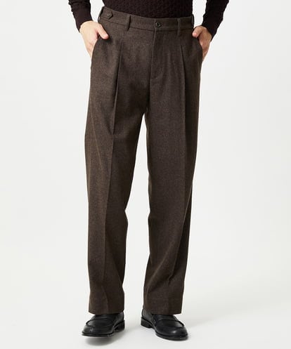 MNLCG60290 MICHEL KLEIN HOMME ウールワイドスラックスパンツ
