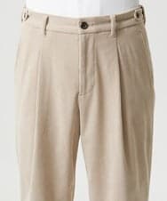 MNLCG62250 MICHEL KLEIN HOMME(ミッシェルクラン オム) 【セットアップ】コーデュロイスラックスワイドパンツ オフホワイト
