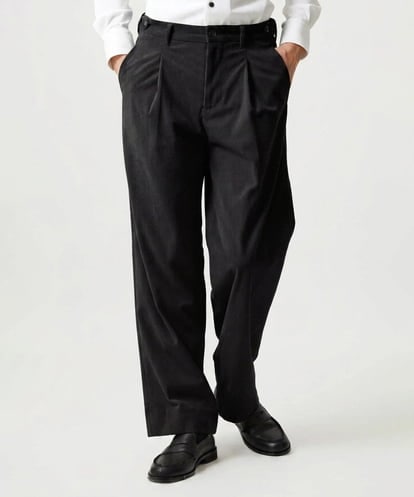 MNLCG62250 MICHEL KLEIN HOMME 【セットアップ】コーデュロイスラックスワイドパンツ