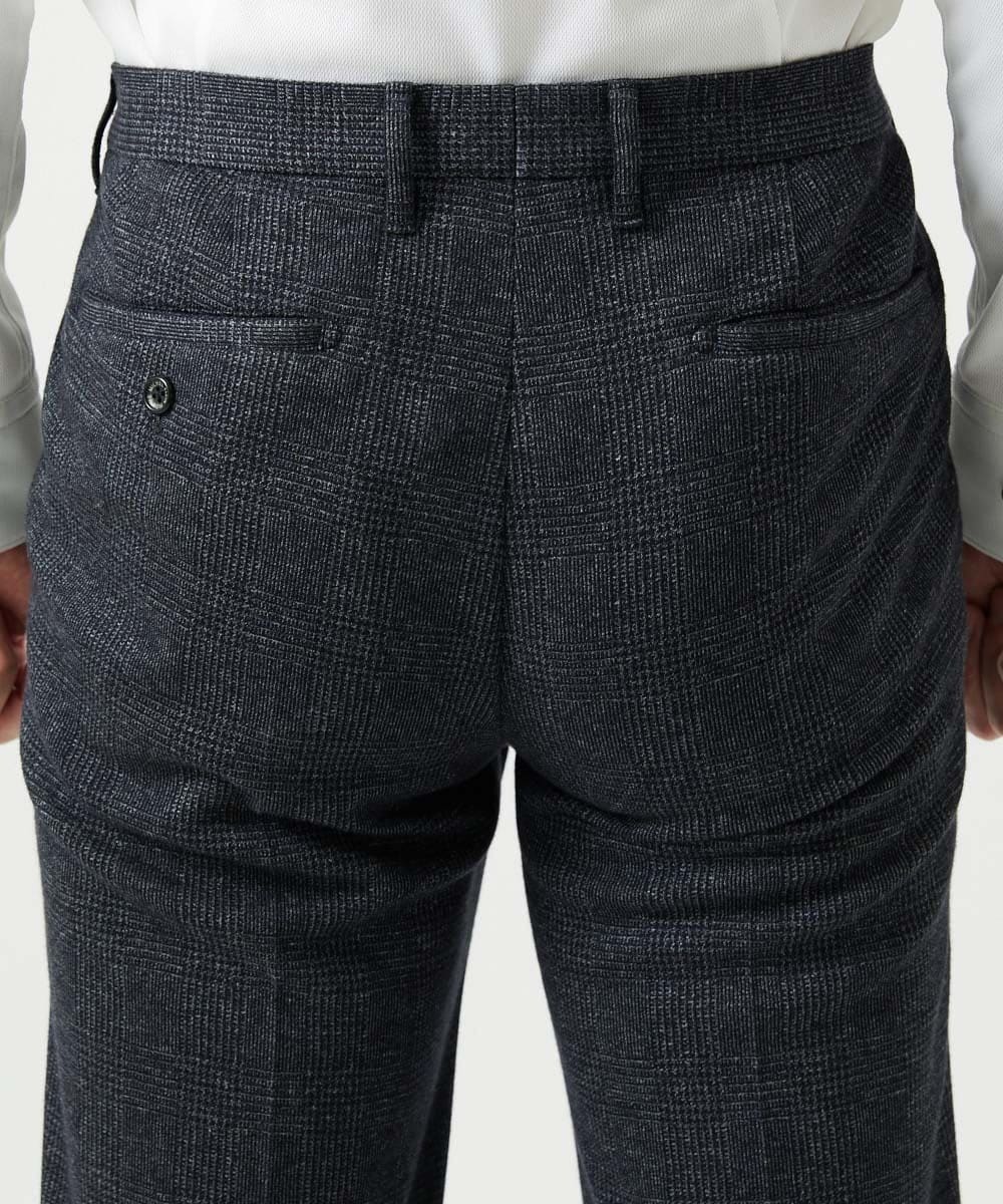 MNLCI06290 MICHEL KLEIN HOMME(ミッシェルクラン オム) 【セットアップ】グレンチェック柄スラックスパンツ ダークグレー