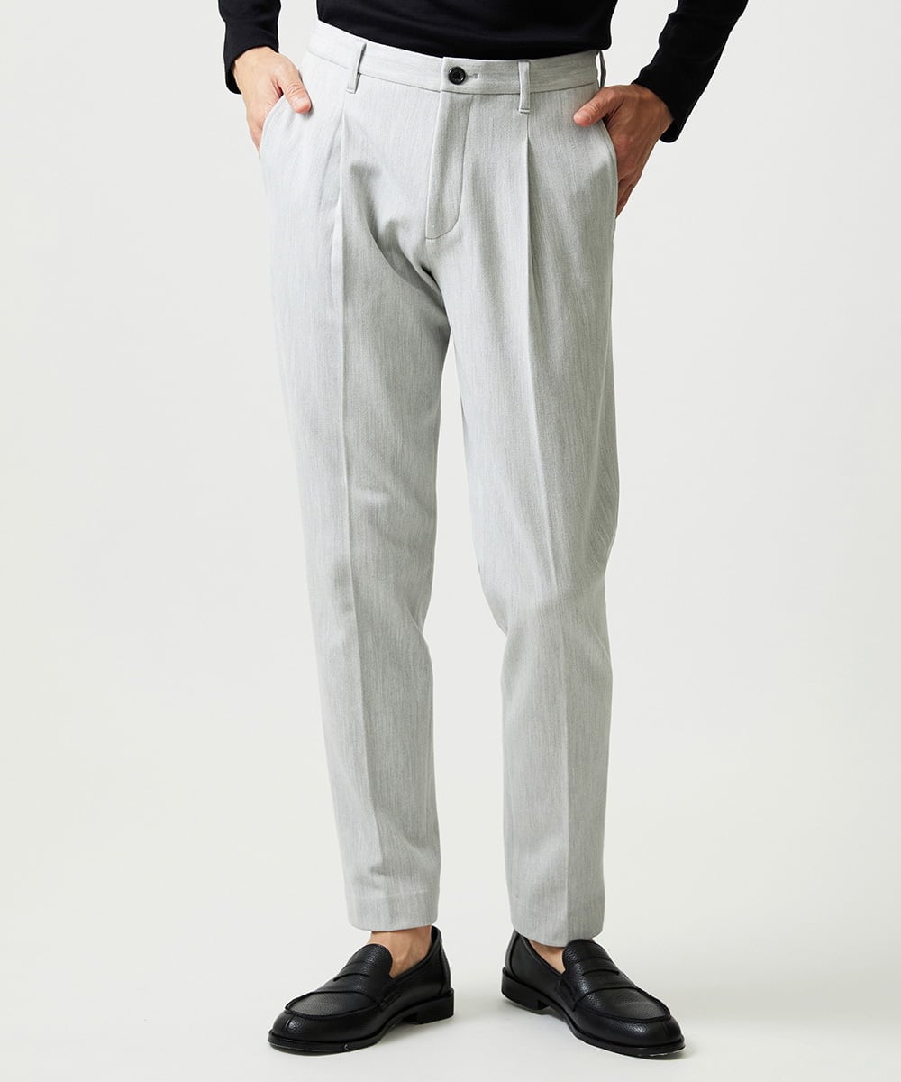 MNLCI57250 MICHEL KLEIN HOMME(ミッシェルクラン オム) デニム調スラックスパンツ ライトグレー
